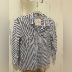 Abercombie & Fitch button down shirt with stripes